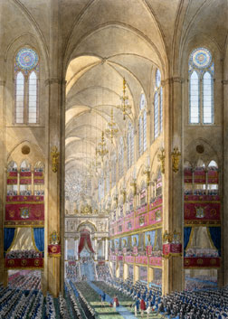 Central Nave of Notre-Dame Cathedral from the Book of the Coronation
