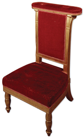 Charles-Maurice de Talleyrand-Prigords prayer chair