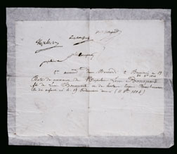 Birth certficate of Charles Napolon
