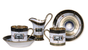 Items from Napolon and Josphines Svres porcelain service
