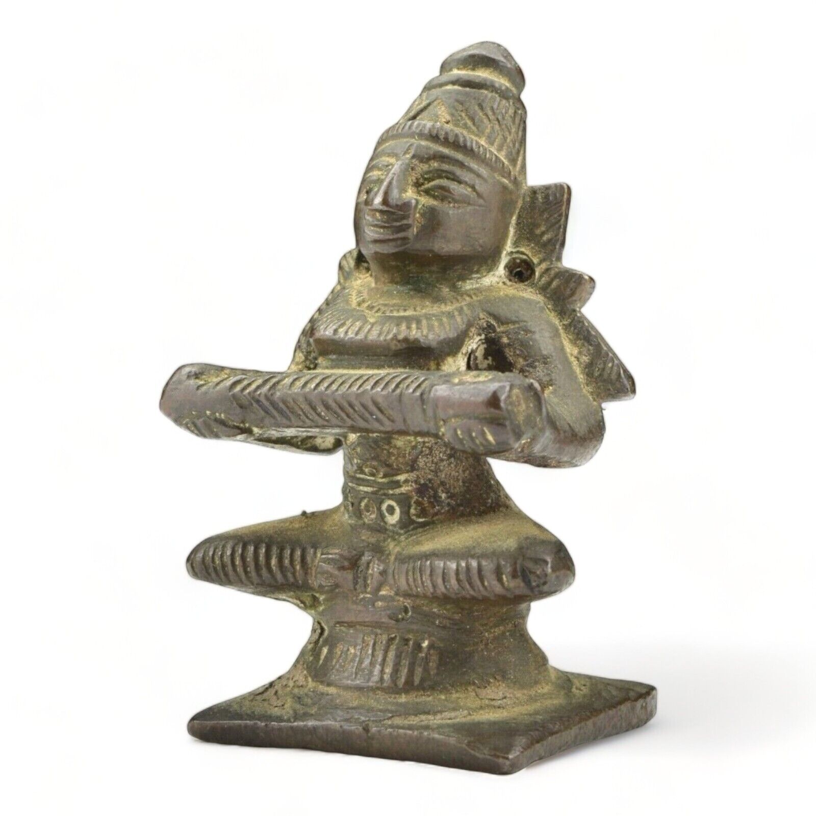 Antique Bronze Statue Hindu Goddess Annapurna