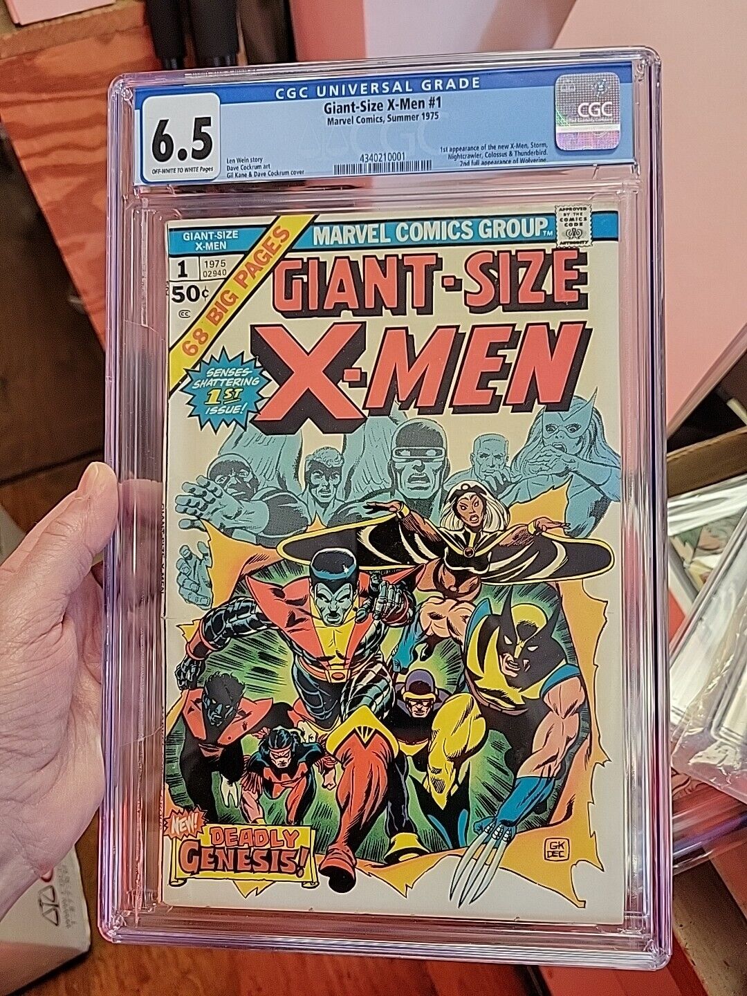 Giant-Size X-Men #1 CGC 6.5 1st App New X-men Storm Colossus 2nd Full Wolverine