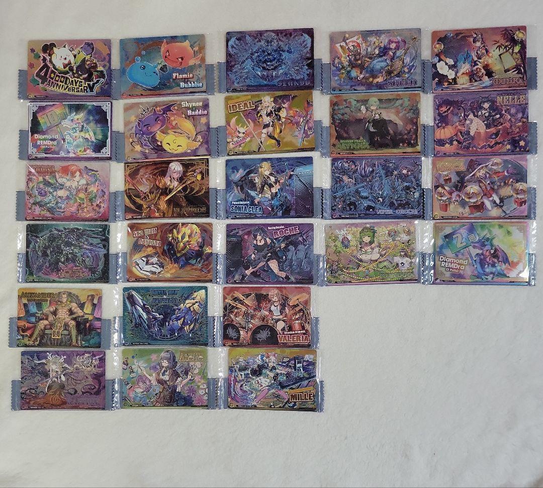 Puzzle And Dragons Wafers 11Th Anniversary Card All 26 Types Full Complete