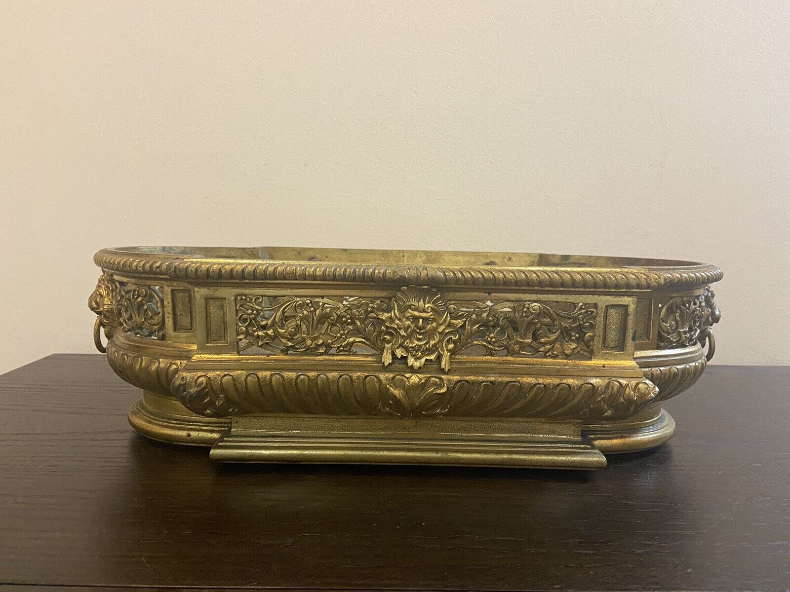 19 Century Large Antique French Gilt Jardiniere Planter  (AS/IS)