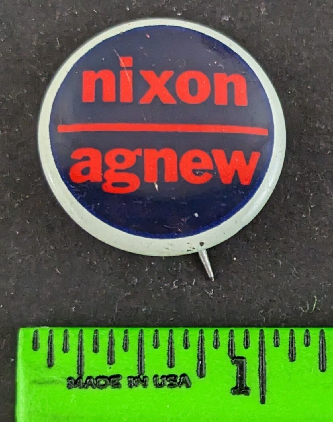 Vintage 1960s President Richard Nixon VP Agnew Campaign Political Pinback Pin