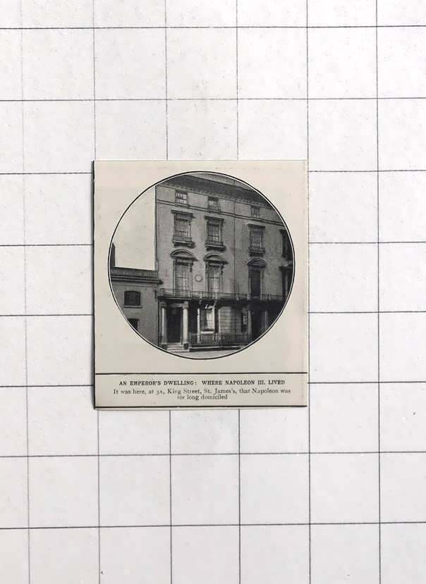 1902 3A King Street, St. James\'s, Where Napoleon Iii Lived