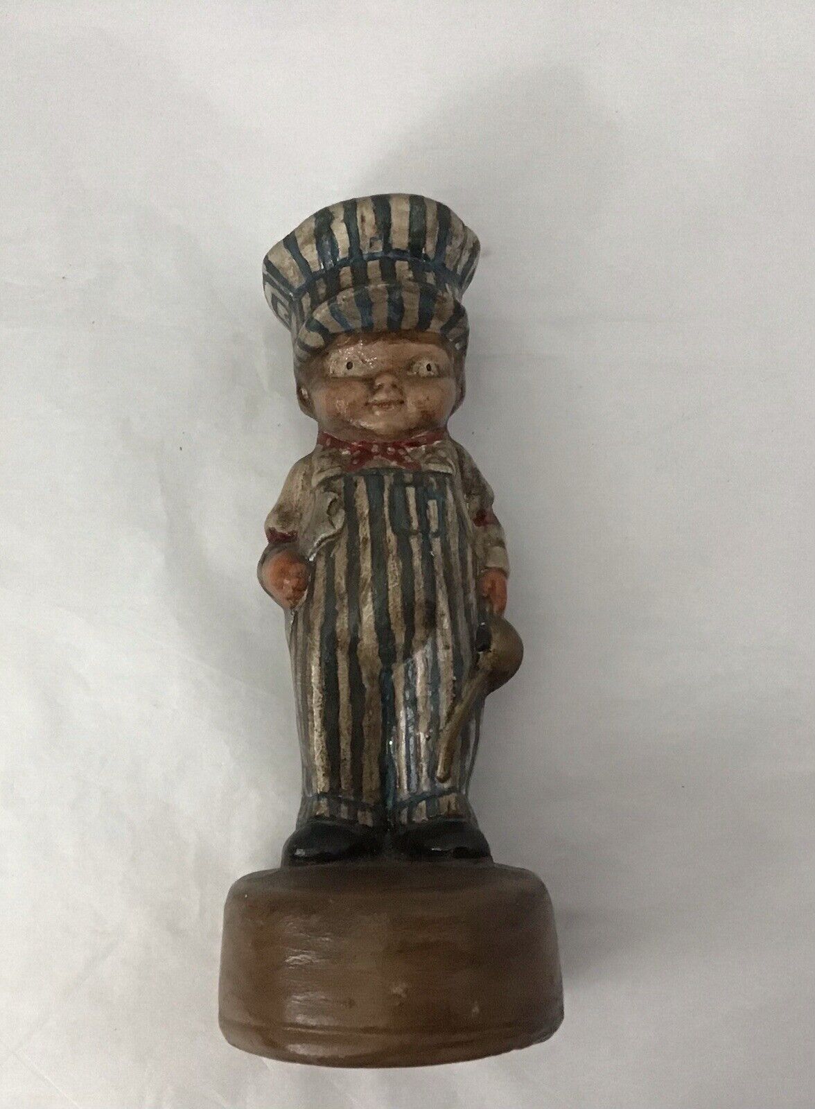 Very Rare Vintage 1964,Train Collectors,Oil Guy Statue,hand Painted,