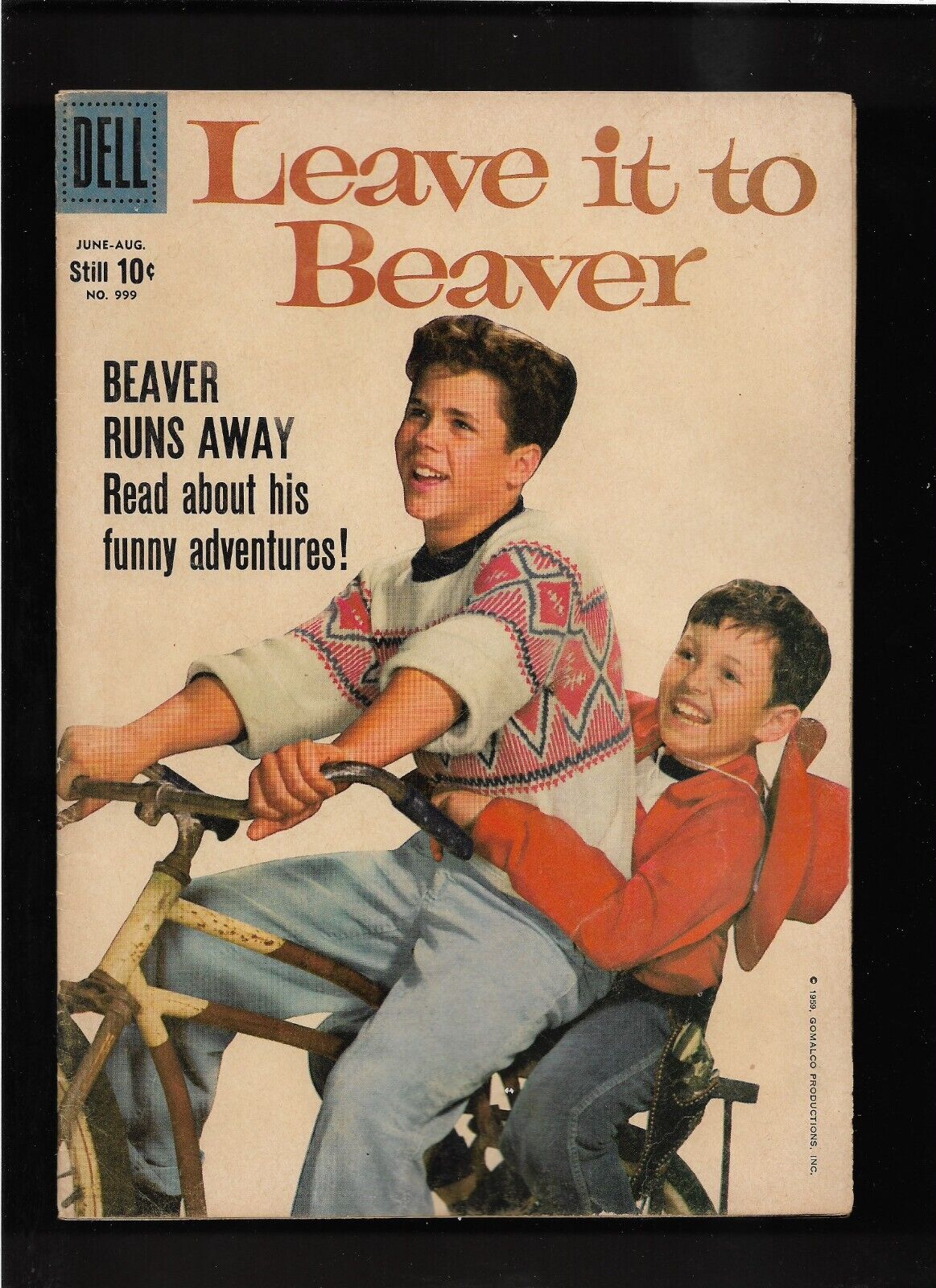 1959 Higher Grade Four Color #999 Leave it to Beaver  Dell Comic  Complete Origi