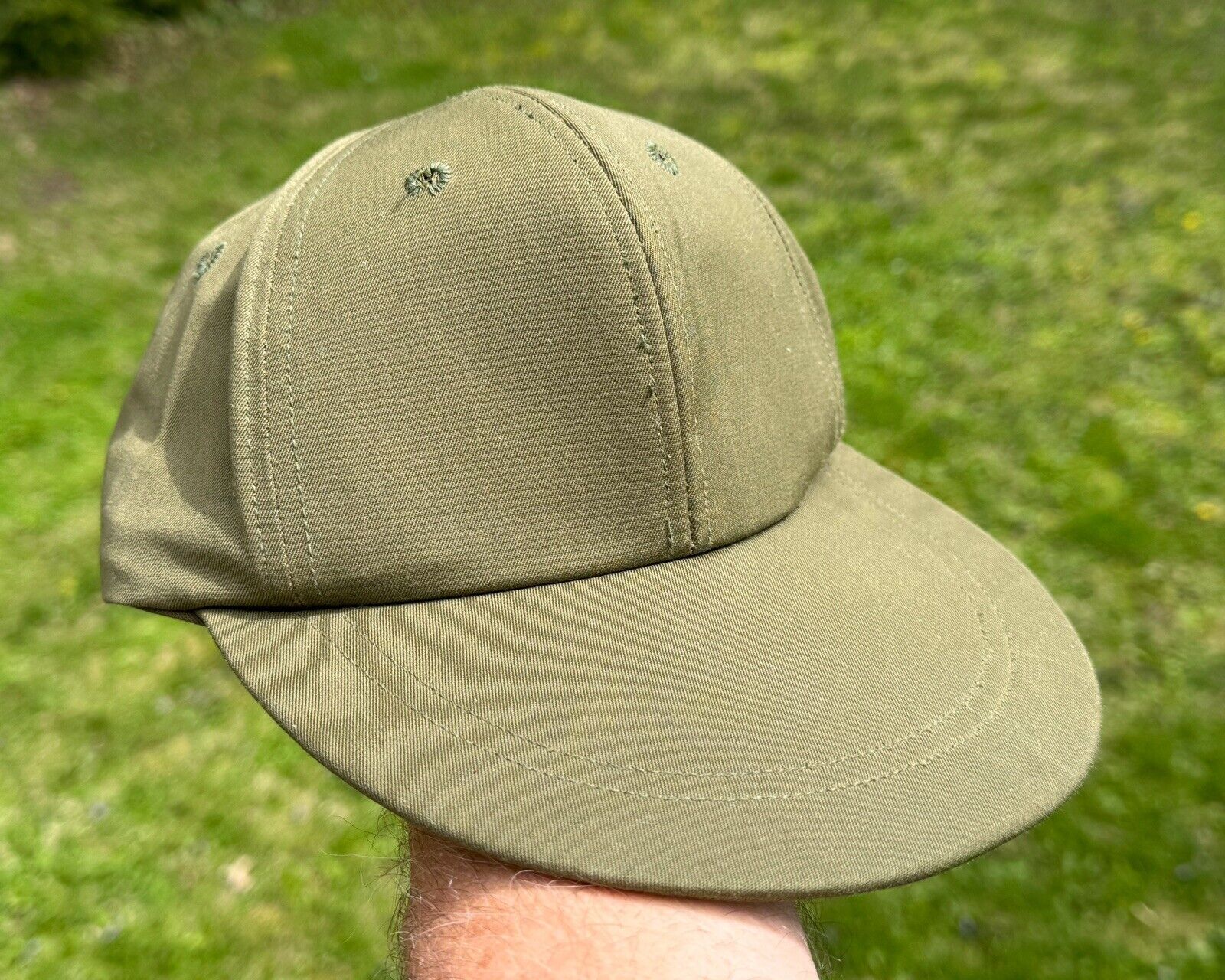 Vintage OG-106 US ARMY Cap Hot Weather Olive Drab Size 7 Never Worn Name Sewn