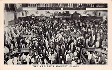 Manhattan NY New York Stock Exchange Interior 1950s Broad Str Vtg Postcard A31 picture