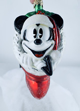 Christopher Radko Mickey Mouse Stocking Christmas Ornament Disney holiday NIB picture