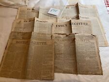 895 WAR OF 1812 EIGHT COMPLETE NEWSPAPER NEWSPAPERS ANDY JACKSON LONDON BATTLES picture