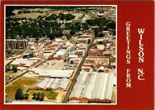 Wilson, NC North Carolina  DOWNTOWN AREA~WAREHOUSES Bird's Eye View 4X6 Postcard picture