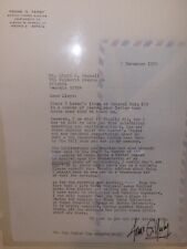 Super RARE 1978 Frank Yerby Signed Letter picture