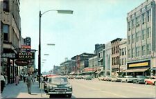 Postcard Broad Street, Looking West in Elyria, Ohio picture