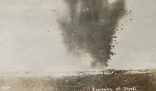 RARE WW1 EXPLODING SHELL NEAR BATTLE OF SAINT MIHIEL 1918 PHOTO picture