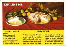 Postcard Recipie -Florida's Unique Key Lime Pie picture