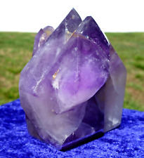 Stunning AMETHYST Quartz Elestial PHANTOM Crystal with Multiple Points For Sale picture