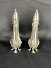 Louis XV Salt and Pepper Shakers Silver EUC picture