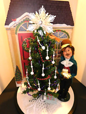Byers' Choice Carolers 2008 Man Carrying Presents SIGNED with Tree picture