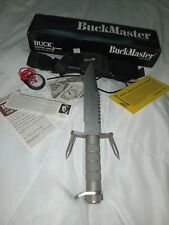 EUC Buck Buckmaster Knife 184 RARE 1985 w/ Sheath Box Contents AS PICTURED picture