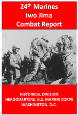 WW II USMC Marine Corps 24th Regiment Battle of Iwo Jima Combat History Book picture