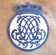 Royal Copenhagen 1912 Commemorative Coronation Plaque/Plate-MINT picture
