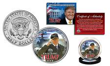 DONALD TRUMP on the USS GERALD R. FORD Naval Warship Kennedy Half Dollar US Coin picture