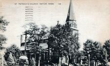 RPPC St. Patrick's Church Natick Massachusetts Posted in 1956 Postcard picture