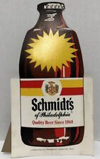 Vtg Rare Schmidt Beer Bottle Sign Store Advertising Display Man Cave Bar picture