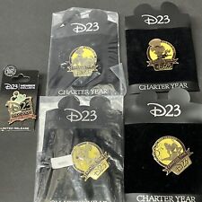 RARE DISNEY D23 MEMBERSHIP CHARTER YEAR 2009 PIN LOT MAD HATTER DOPEY ABU MICKEY picture
