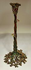 RARE Jay Strongwater Tiger Tree Hummingbird Candlestick picture