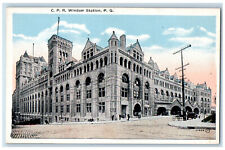 c1920's C.P.R. Windsor Station P.Q. Canada Unposted Antique Postcard picture