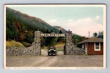 Pikes Peak CO-Colorado, Automobile On Auto Highway, Antique Vintage Postcard picture