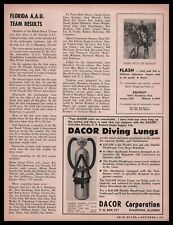 1956 Roger Petty Kelpsuit Lennox California Skin Diving Donkey Photo Print Ad picture