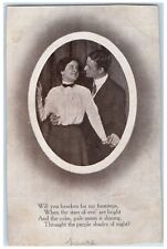 Goreville Illinois IL Postcard Couple Romance 1909 Posted Antique picture