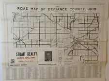 Vtg Defiance County Ohio OH Road Street Map by Strait Realty 24