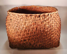 Antique 19th Century Mississippi Choctaw River Cane Pantry Basket, Rare Shape picture