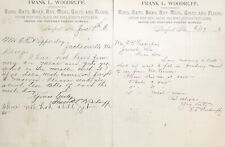 TWO 1896 WHOLESALE DEALER LETTER/NOTES. LANFORD FLORIDA  picture