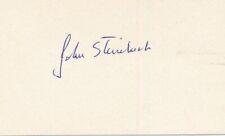 John Steinbeck-Vintage Signed Card (Nobel Prize 1962) picture