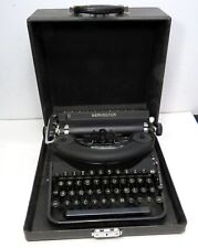 Vintage 1940's Remington Deluxe Noiseless Typewriter W/ Case Black Wrinkle Paint picture