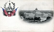 WASHINGTON DC - Congressional Library Private Mailing Card (1898-1901) picture