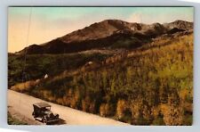 Colorado Springs CO-Colorado North Slopes Pikes Peak Automobile Vintage Postcard picture