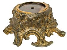 Large Antique French Louis XV Rococo Gilt Bronze Ormolu Mount Stand Base Plateau picture