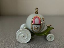Disney Cinderella's Pumpkin Coach Bisque Ceramic, Shiny Glittery Accents, Lovely picture