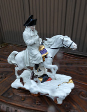 German scheibe alsbach marked porcelain  napoleon horse statue picture