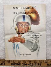 1957 Football Program North Catholic Bishop Neumann Philadelphia High School  picture