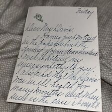 Antique Letter from Granddaughter of Anheiser-Busch Beer Company Founder picture