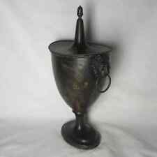 Antique Pontypool Toleware Chestnut Urn Jar Lion Handles 1790s Very Rare picture