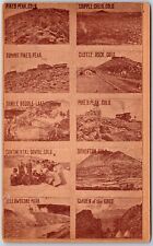 1913 CO-Colorado, Cripple Creek, Summit Pike's, Castle Rock, Peaks, Postcard picture